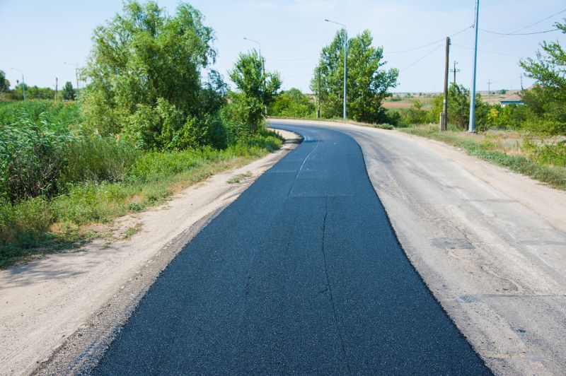 Patterned Asphalt Installation